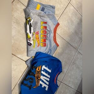 Jumping Beans Boys Hotwheels Blue and Orange long sleeve T-Shirts